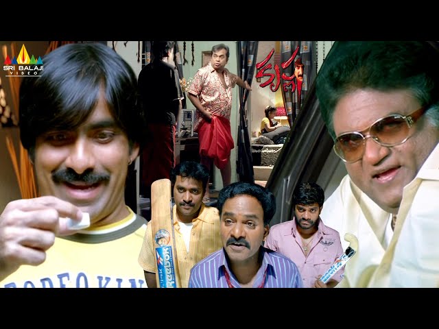 Non Stop Comedy Scenes😂 - Ravi Teja,Brahmanandam | Krishna | Telugu Movie Scenes @SriBalajiComedy