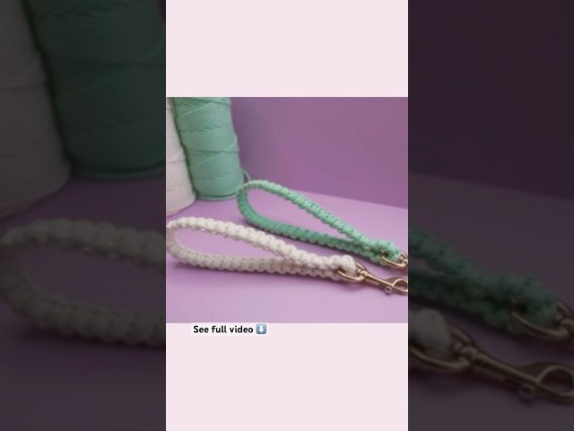 DIY Macrame Wristlet Keychain |Strap #macrameaccessories