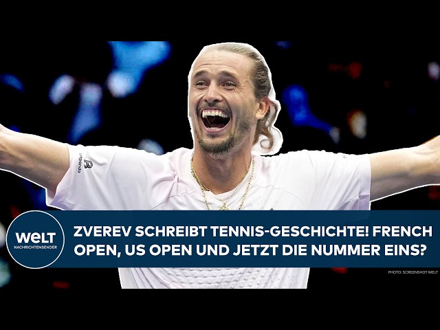 TENNIS BIG SHOCK: Alexander Zverev makes history! Sports star tops the world rankings for the fir...