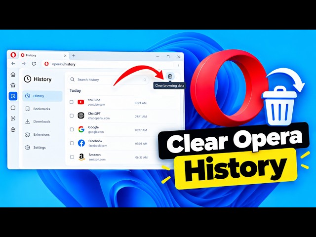 How to Clear History on Opera Browser
