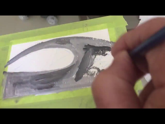 How To Paint a Bugatti In Gouache