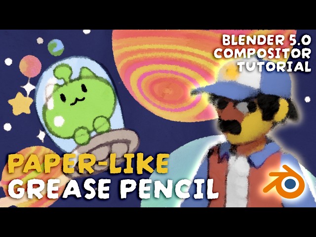Making Blender Grease Pencil Look Paper-Like