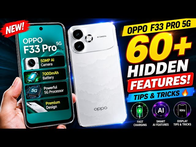 👉OPPO F33 Pro 5G – 60+ Hidden Features 😱 | Aise Tricks Jo 99% Log Nahi Jaante!(Hindi?👈👑