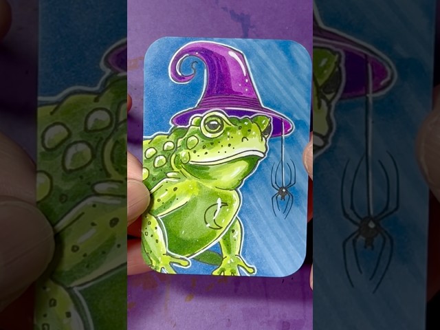 drawing 100 spooky art cards πΈ 71