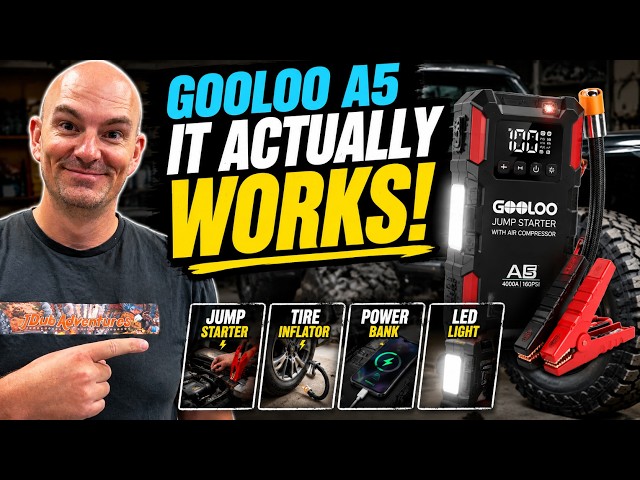 I Put the GOOLOO A5 to the Test — Is It Worth Buying? #GOOLOO #GOOLOOA5 #JumpStarter #TireInflator