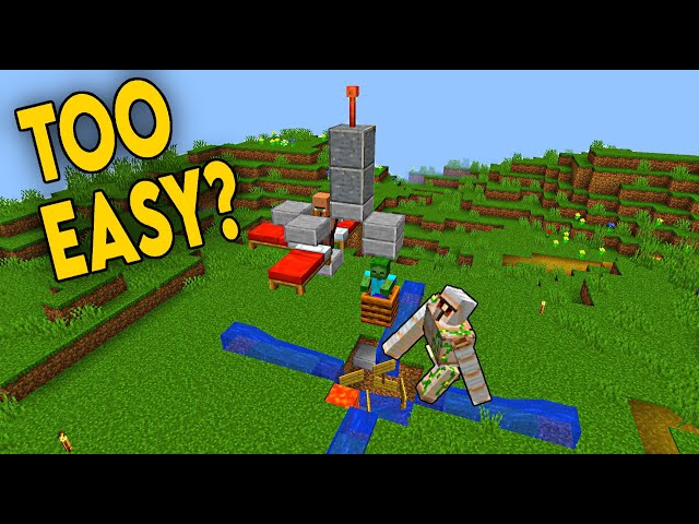 5 MINUTE Iron Farm! 300-400 iron/hr/farm 1.14-26.2+ [TUTORIAL]