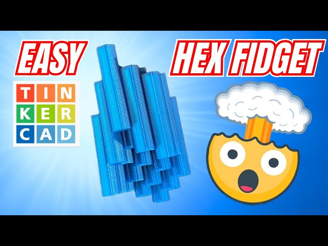 Easy Tinkercad Sliding Hexagon Fidget: Customize & 3D Print Too! 💯🤯