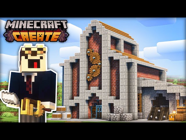 I Built an AUTOMATIC IRON FACTORY in Minecraft Create Mod