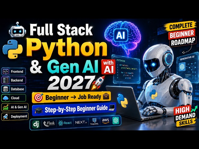 Full Stack Python & Gen AI with AI 2027 Complete Beginner Roadmap | Gen AI with AI Jobs | Naresh IT