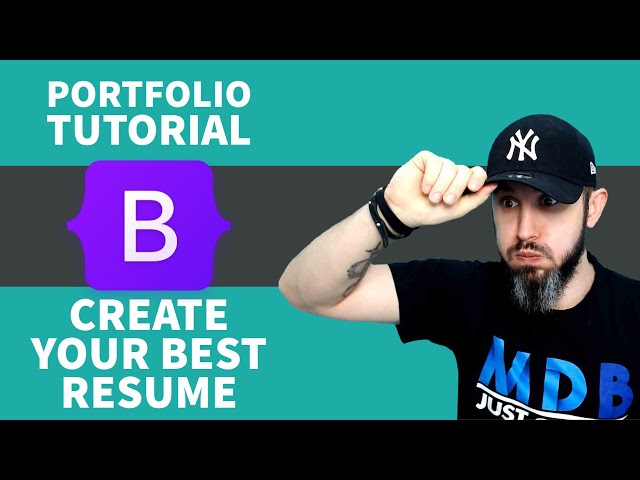 Portfolio with Bootstrap 5 & Material Design 2.0 (MDB 5 tutorial)