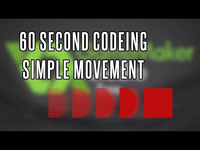 Simple Movement | 60 second code | Gamemaker Studio 2
