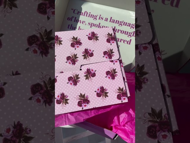 Unboxing the NEW Floral Papercraft Society Box 60 from Toni at Stamps By Me #shorts #craftstash