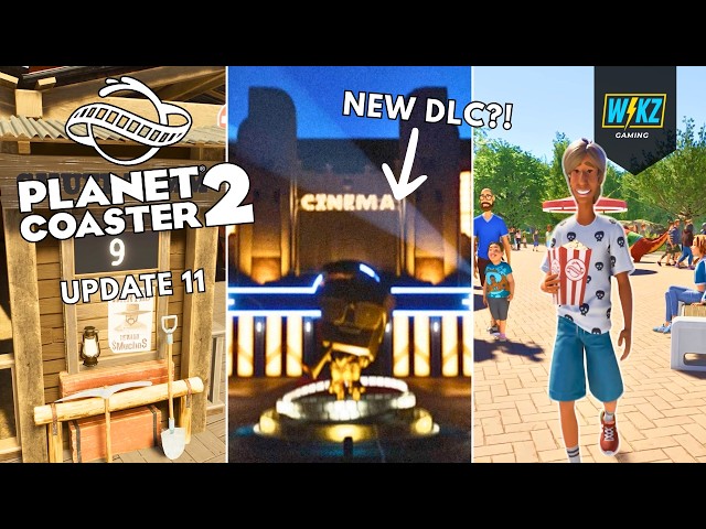 FREE Update 11 | Wait Time Signs & New Shops + NEW DLC Teased! | Planet Coaster 2