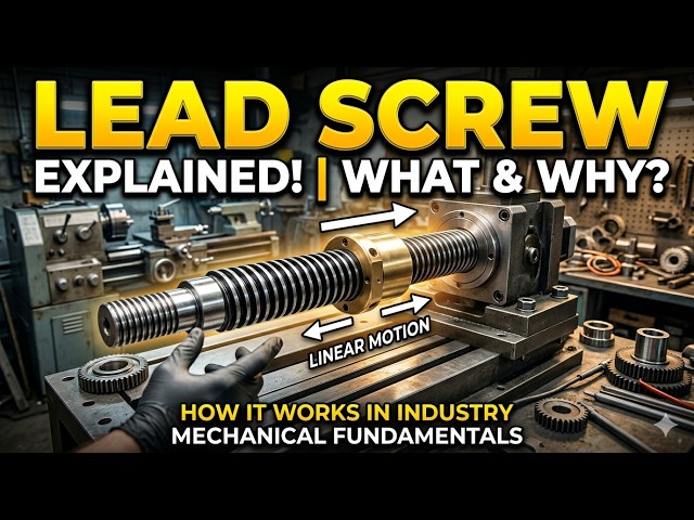 Lead Screw Explained | Industrial Engineering Basics | How it works