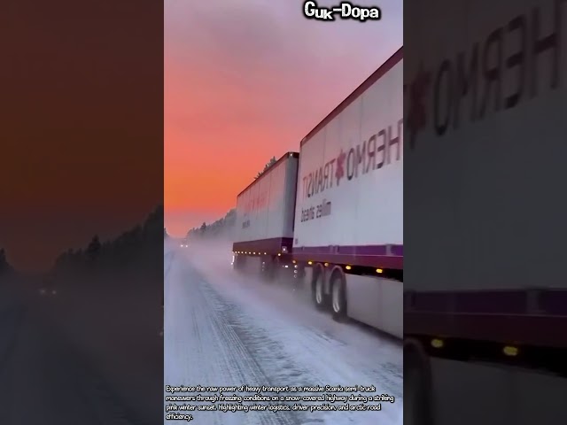 Unbelievable Heavy Transport Drive During Sunset! #worker #process #transport #trucker #road