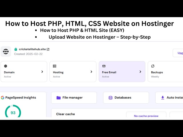 How to Host PHP, HTML, CSS Website on Hostinger (Step-by-Step Guide)