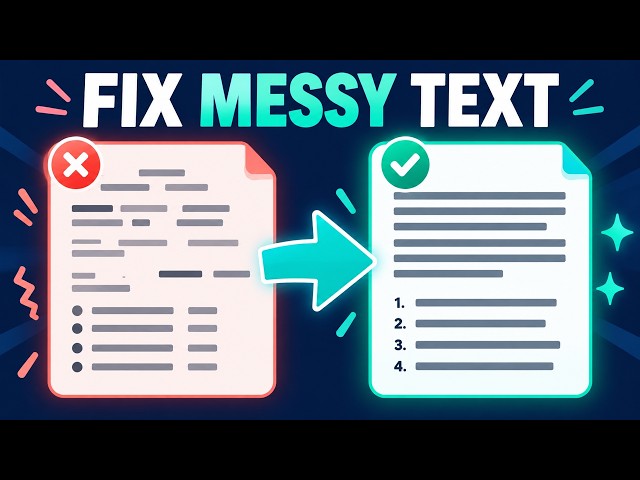 How Do You Clean Messy Text Fast? Text Formatter: Fix Spacing, Case, and Lists