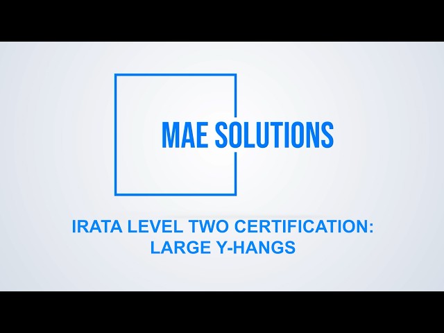 IRATA Level 2 - Y Hang Rigging (Wide Y Hang)