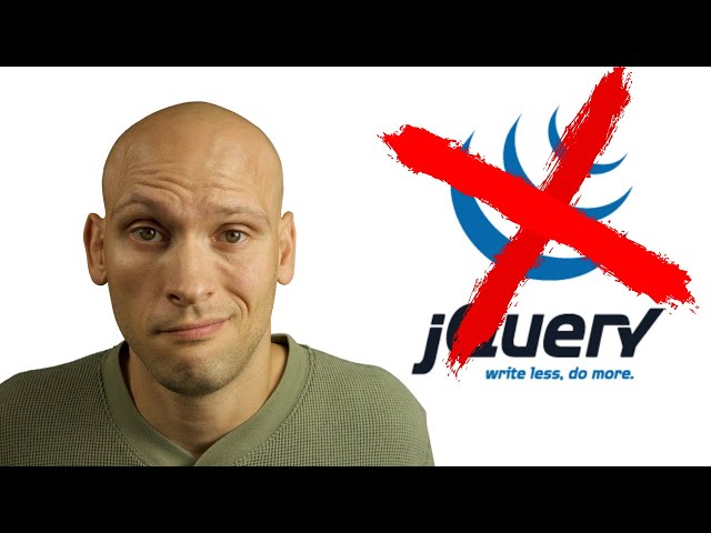 DON'T waste your time learning jQuery!!