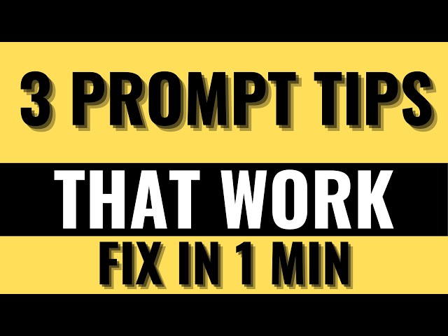 3 Stable Diffusion Prompt Tips That Actually Work | Stop Getting Bad AI Images