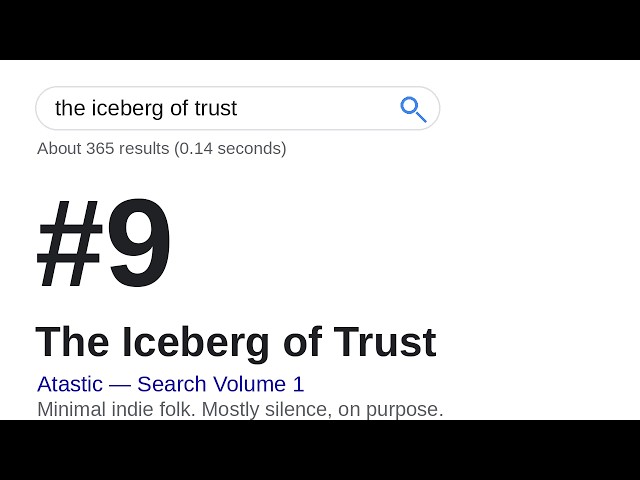 Trust Builds Before the Click: The Iceberg Behind Every Purchase | Daily SEO Song #9