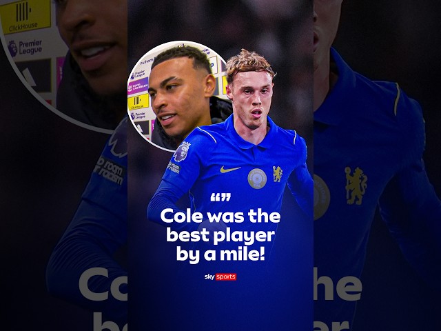 Morgan Rogers praises Cole Palmer's performance against Fulham ⭐️🔵 #football #premierleague #chelsea