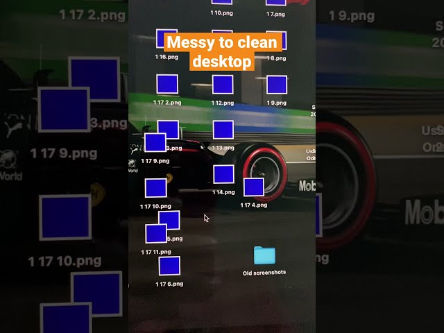 Messy Desktop? Clean it in 2 seconds #shorts