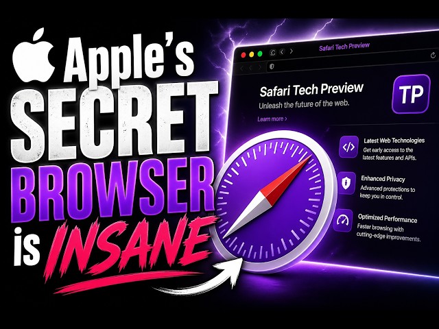 Apple’s Secret Browser is INSANE (Safari Tech Preview) #macOS #safari