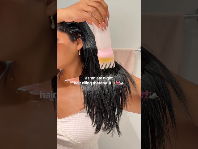 ASMR Late Night Hair Oiling Therapy πͺβ¨ππ¦’