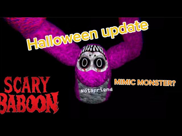Scary baboon Halloween update!💀🎃👻