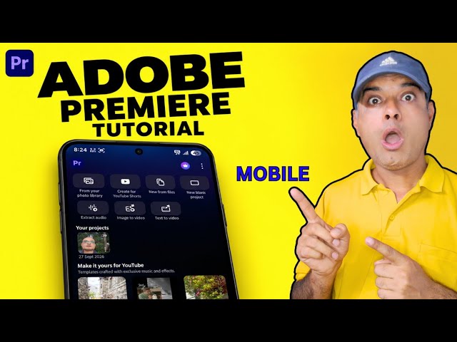 ADOBE PREMIERE is now available on android | adobe premiere tutorial 
