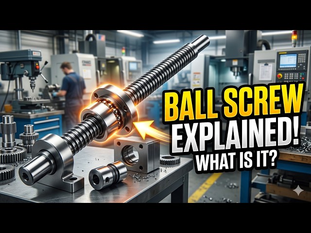 Ball Screw Explained | Industrial Engineering | How it works | Usage and How to avoid failures