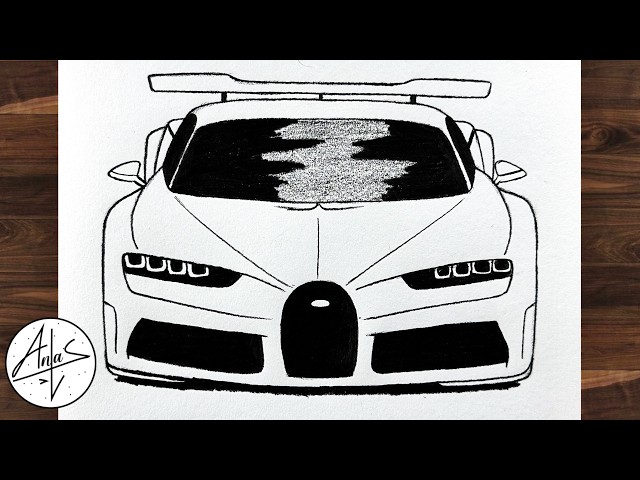 How to Draw a Bugatti | Easy Bugatti Pencil Sketch for Beginners