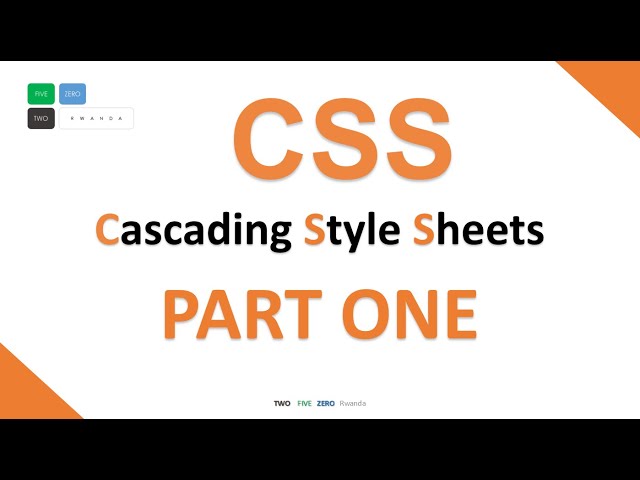 Mudasobwa mu KinyaRwanda | Introduction ya CSS Part 1 | Sobanukirwa uko wakoresha CSS ukora website.
