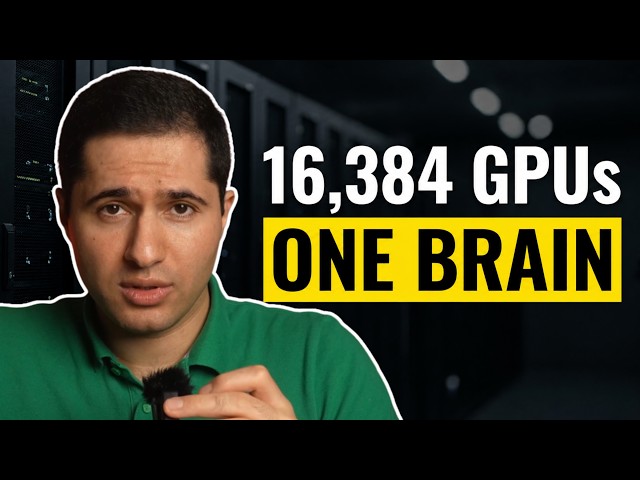 How Thousands of GPUs Train One AI Model
