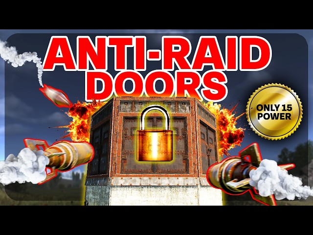 NEVER Get Raided Again! Auto Door Defense Circuit Tutorial - Rust