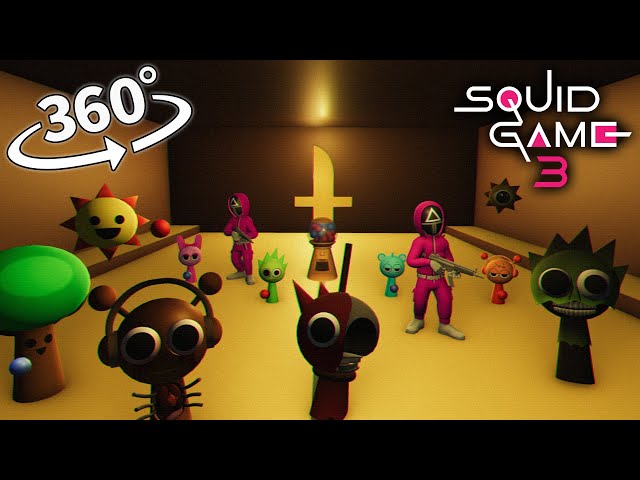 Squid Game 3 - Incredibox Sprunki Playing Tag! 360° VR