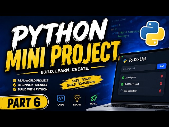 🔥 Python Mini Projects for Beginners | Part 1 | Build Real Projects with Source Code