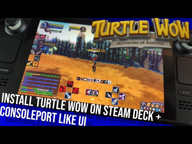 Turtle WoW / 1.12 Steam Deck setup guide - 30+ button 'Consoleport' like UI - World of Warcraft