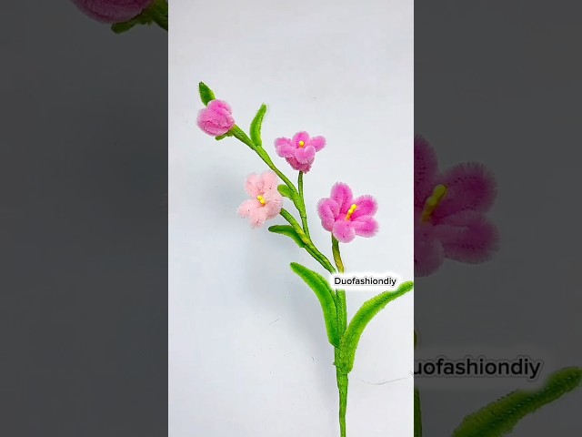 This Pipe Cleaner Flower Looks Expensive 🌹 But It’s Super Easy DIY