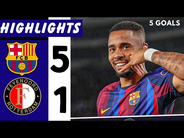 EXTENDED HIGHLIGHTS - Barcelona Vs Feyenoord 5-1  | Goals & Highlights | Champions League 2026/27