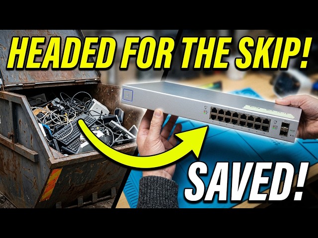 This Ubiquiti 16 Port POE Switch Was Headed for the Skip! Let's save it!