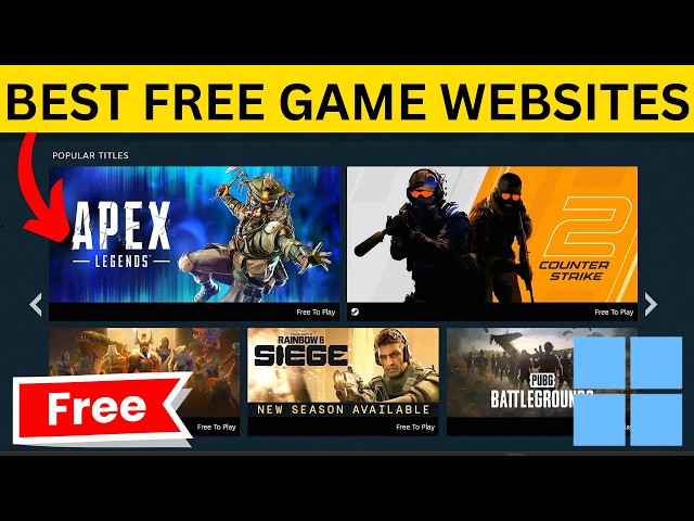 Best Websites to Download Games for PC for FREE