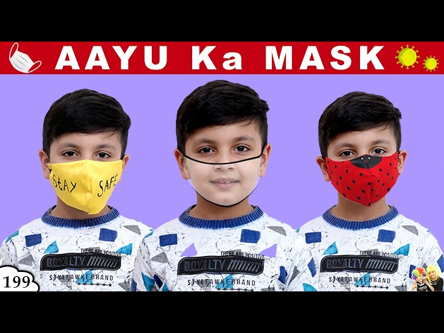 AAYU KA MASK | Make your own mask at home DIY | Ep 199 Aayu and Pihu Show