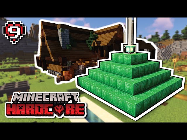 FULL EMERALD BEACON | Minecraft Hardcore #9