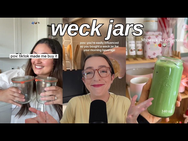 tiktok is losing its mind over weck jars