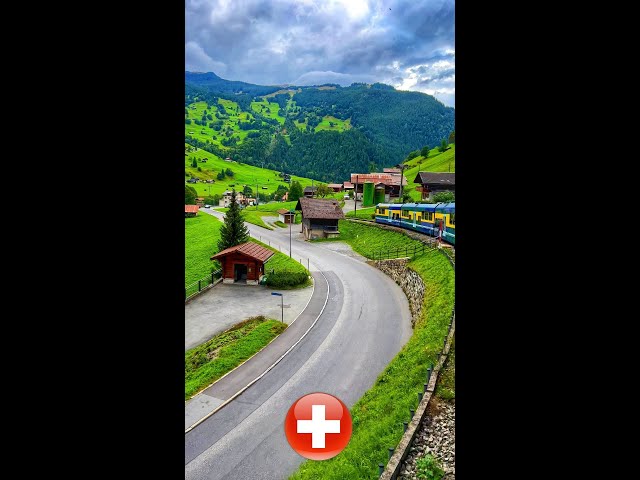 Grindelwald, Switzerland - the most beautiful train trip 🇨🇭 #shorts #grindelwald #switzerland
