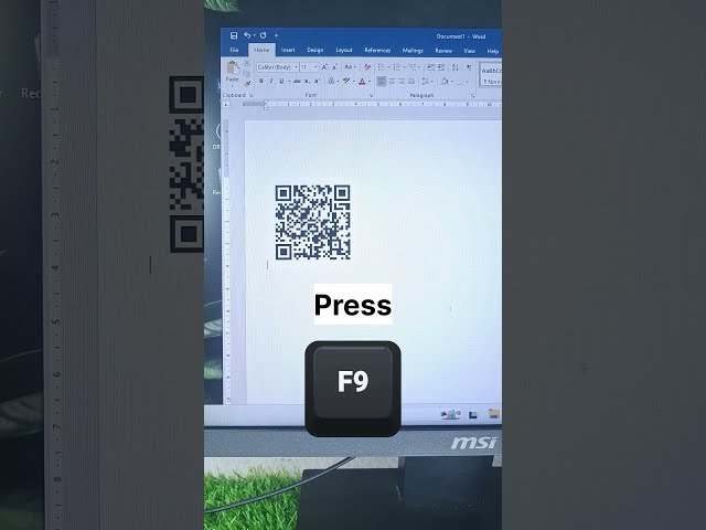 Word can make QR codes?! 🤯 Try this hidden trick! #Word #QRcode #Shorts
