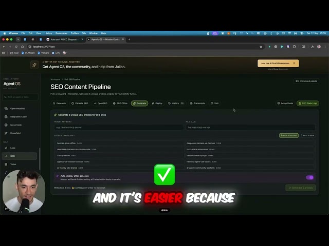 Automate your daily SEO workflow with Claude and Hermes agent.