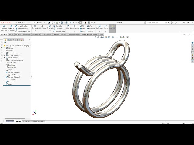 How to Design a Double Wire Spring Clamp in SolidWorks | Step-by-Step Tutorial